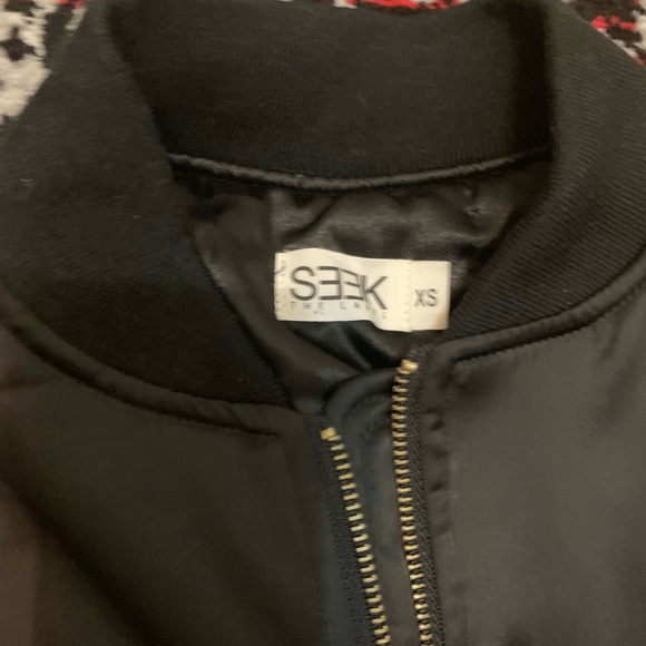 Black Bomber jacket seek the Label Eyelet Small - Picture 4 of 6